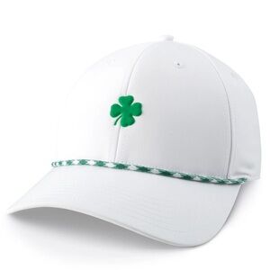 johnnie-O White and Green Shamrock Hat